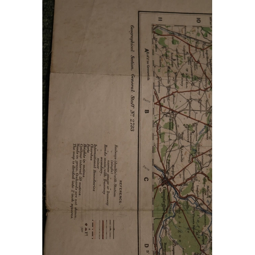 204 - WW1 Collection of Trench Maps to include Amiens 17 1/100,000, North West Europe 1/250,000, France Sh... 