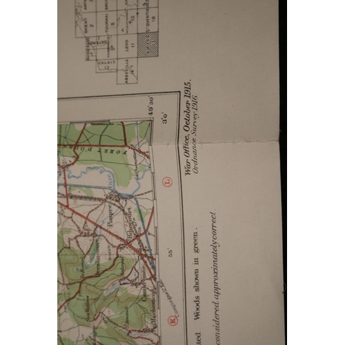 204 - WW1 Collection of Trench Maps to include Amiens 17 1/100,000, North West Europe 1/250,000, France Sh... 