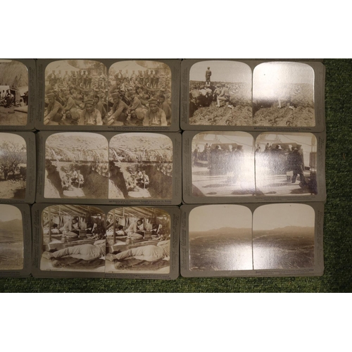 206 - A Cased set of Underwood & Underwood 'The Japanese Russian War Through the Stereoscope'. Circa 1905,... 