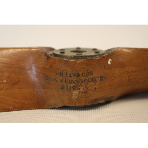 222 - WW1 Proto type Propellor marked 600 Watt No.1 28153 with Military Arrow marking by Betjemann, G & So... 