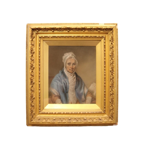 232 - Framed Pastel of a Lady in Bonnet with inscription to verso E N Smith painted in March 1817. 30 x 25... 