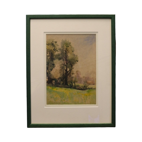 240 - Edward Brian Seago (English, 1910-1974), RBA, ARWS, RWS. Post Impressionist watercolour of a idyllic... 