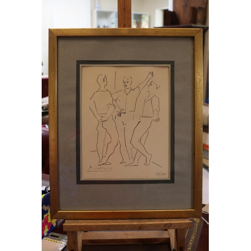 266 - Pablo Picasso (Spanish, 1881-1973). Ltd edition off set lithograph, 237/500 entitled 'The Three Danc... 