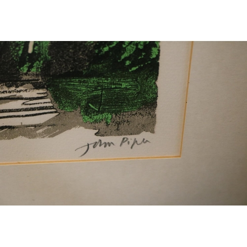 275 - John Piper (British 1903-1992). Ltd edition print 66/100 of Buckden Towers, Cambridgeshire, signed i... 