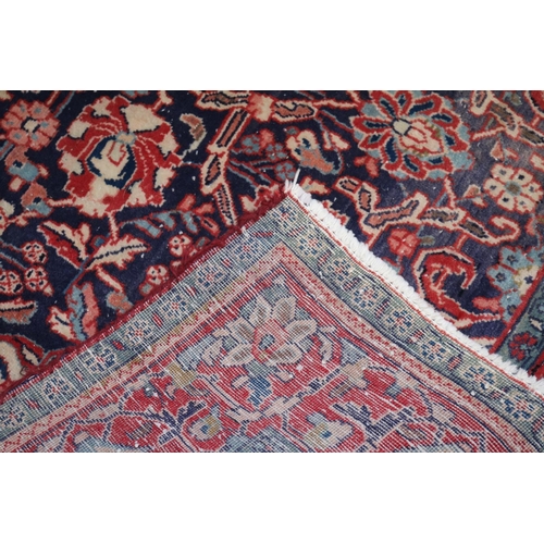 348 - Good quality Red Ground Rug with central medallion 165cm in Length