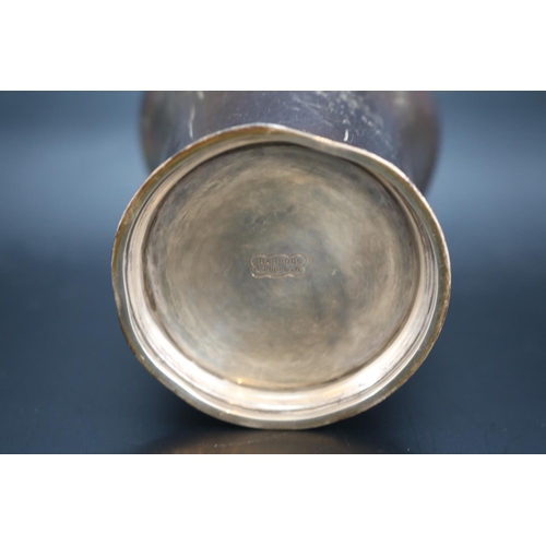 285 - Harrods of London Silver planished flared beaker London 1923. 130g total weight. 90mm in Height