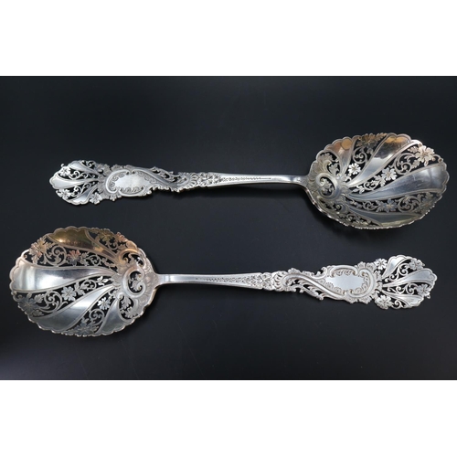 287 - Collection of 19thC Silver & other  Spoons to include a set of 4 Silver Plated Gilt fruit decorated ... 