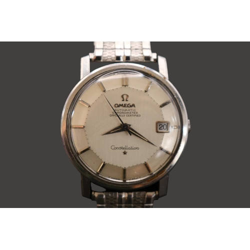 311 - Omega Constellation Automatic Chronometer, pie-pan dial with day window and 21 jewel automatic Swiss... 