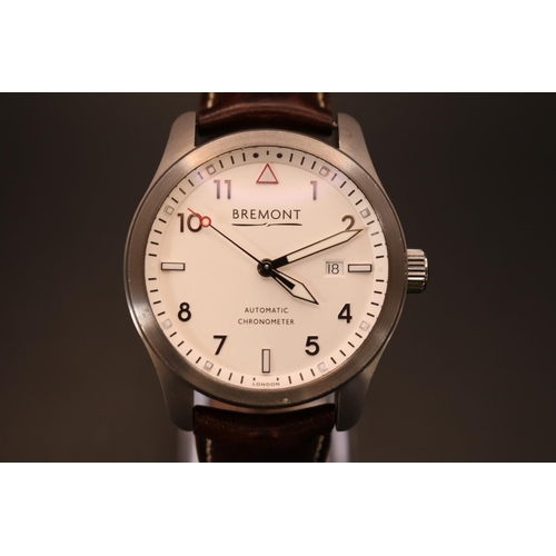 314 - Bremont Automatic Chronometer Swiss movement watch, with box and papers. Reference no SOLO/23310. 42... 