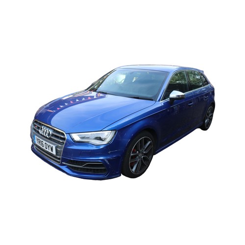 416 - Audi A3 Sportback S3 TFSI Quattro 5dr S Tronic (Nav) 2016 Blue Automatic 2 Litre with 3 Keys Logbook... 