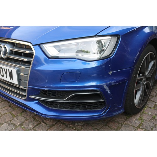 416 - Audi A3 Sportback S3 TFSI Quattro 5dr S Tronic (Nav) 2016 Blue Automatic 2 Litre with 3 Keys Logbook... 