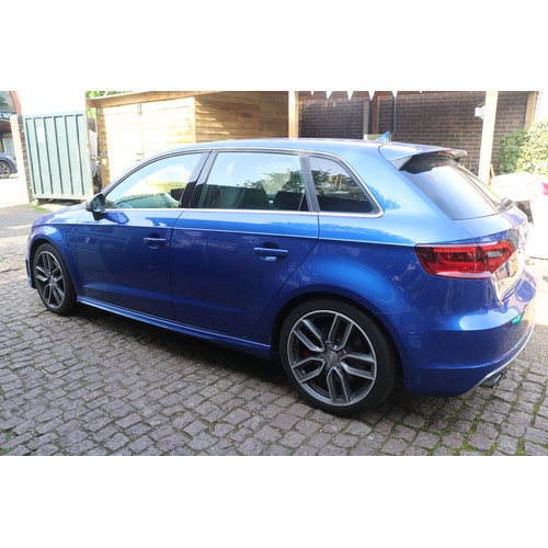 416 - Audi A3 Sportback S3 TFSI Quattro 5dr S Tronic (Nav) 2016 Blue Automatic 2 Litre with 3 Keys Logbook... 