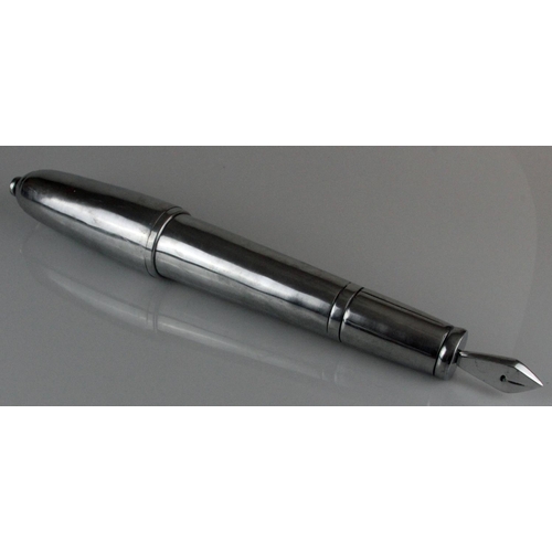 101 - Rare Large White Metal Fountain Pen Retail Display. Large fountain pen probably created as a retail ... 