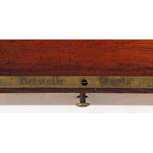 65 - Maison Vervelle Audot, Paris Napoleon III Kingwood Marquetry Veneer Box Inscribed 'Vervelle Paris' c... 