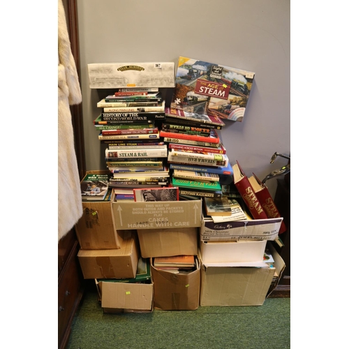 167 - Collection of assorted Steam and related Hardback books