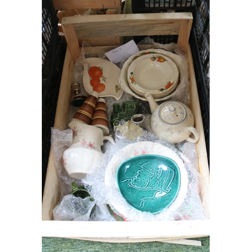 260 - 2 Boxes of assorted Ceramics to include Mantel vases etc