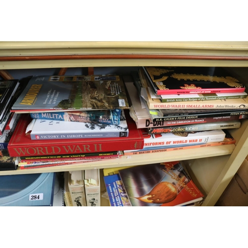 284 - Large Collection of assorted Military and other books