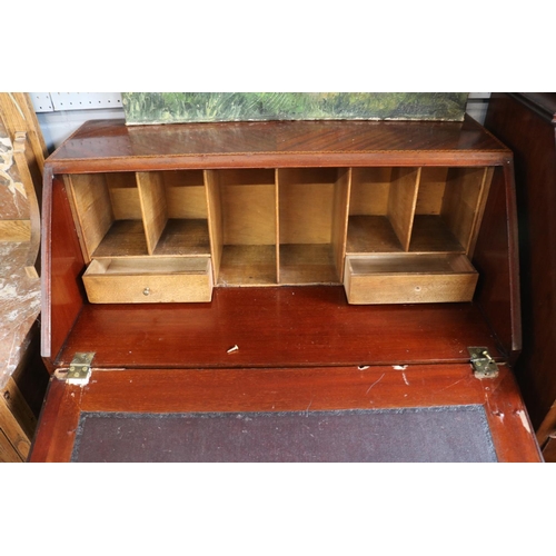 542 - Edwardian Inlaid fall front Bureau