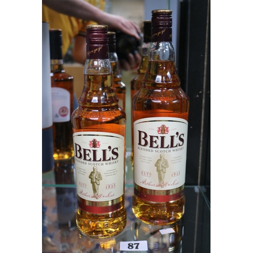 87 - 2 Bottles of Bells Blended Scotch Whisky