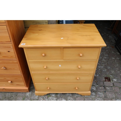 598 - Modern Chest of 6 Drawers with turned handles