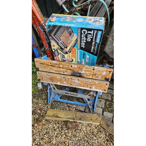 617 - Workmate Workshop Bench and a Boxed Plasplugs Tile Cutter