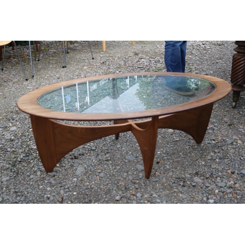 437 - G-Plan Astro Oval Coffee table 1960s by Gordon Murray 122cm in Diameter