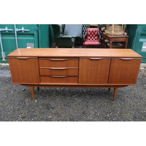 440 - Mid Century A.H. McIntosh & Co of Kirkcaldy Scotland Style Sideboard. 183cm in Length by 40cm Deep b... 