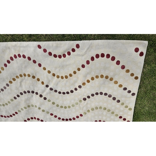 447 - William Yeoward for the Rug Company. 'Madelaine' Wool rug with circular geometric to Beige ground 30... 