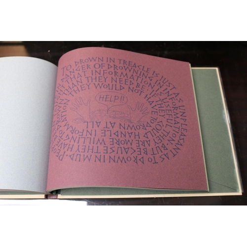 114 - Graphic Sayings by David Kindersley The Deluxe Edition Skelton Press. Printed on different colored p... 