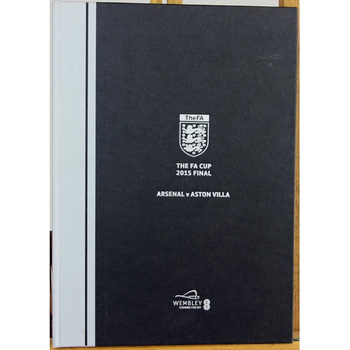 2 - 2015 Arsenal v Aston Villa FA Cup Final Bobby Moore Club Limited Edition Bound Programme 733 out of ... 