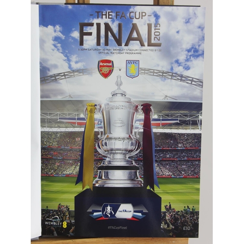 2 - 2015 Arsenal v Aston Villa FA Cup Final Bobby Moore Club Limited Edition Bound Programme 733 out of ... 