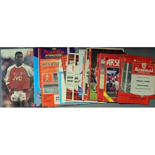 29 - Arsenal Collection 33 Programmes 1950's to 1990's. Arsenal collection of 33 programmes. 1955 v Ports... 