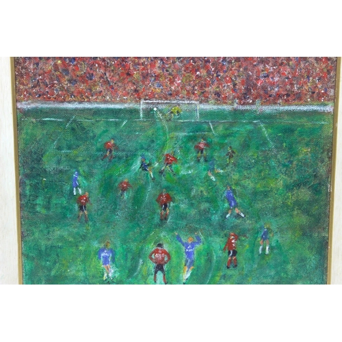 42 - G Don Smith Original Acrylic Chelsea (scoring) v Arsenal c2007. G Don Smith (Exhibited Arts Council,... 