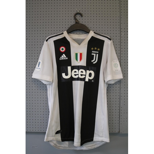 52 - CRISTIANO RONALDO 2019 SUPERCOPPA MATCH WORN #7 JUVENTUS JERSEY
An Adidas brand jersey worn by Crist... 