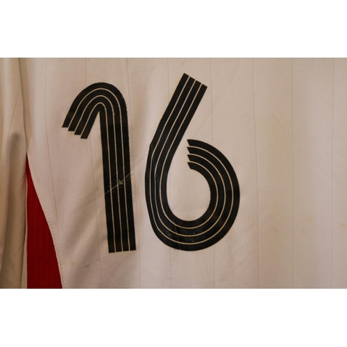 55 - PHILIPP LAHM JULY 8th, 2006 FIFA WORLD CUP MATCH WORN #16 GERMANY JERSEY
This Adidas #16 short sleev... 