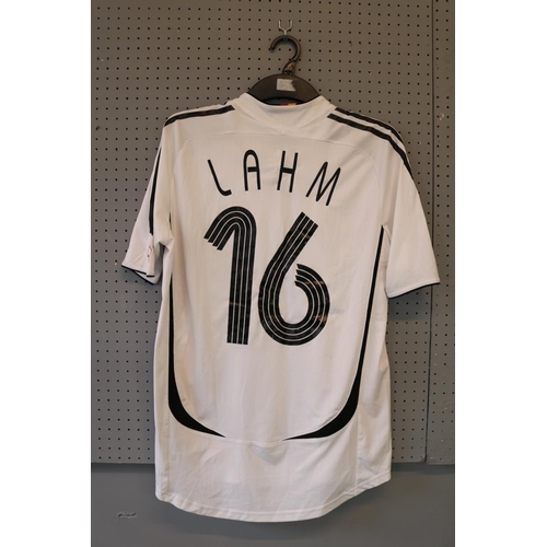 55 - PHILIPP LAHM JULY 8th, 2006 FIFA WORLD CUP MATCH WORN #16 GERMANY JERSEY
This Adidas #16 short sleev... 