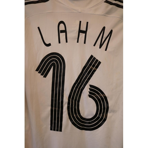 55 - PHILIPP LAHM JULY 8th, 2006 FIFA WORLD CUP MATCH WORN #16 GERMANY JERSEY
This Adidas #16 short sleev... 