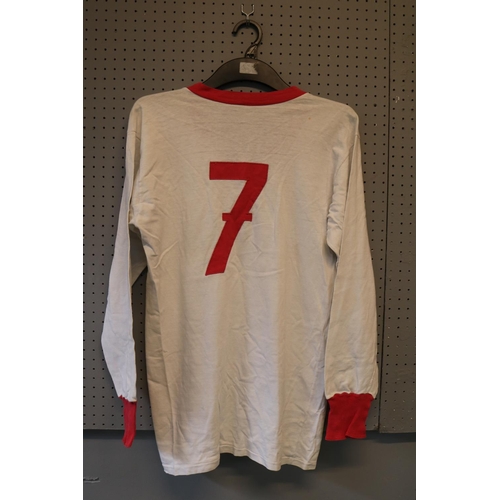 57 - RUDOLF NAFZIGER 1960'S MATCH WORN #7 BAYERN MUNICH JERSEY
A Rudolf Nafziger Game-Used #7 Bayern Muni... 