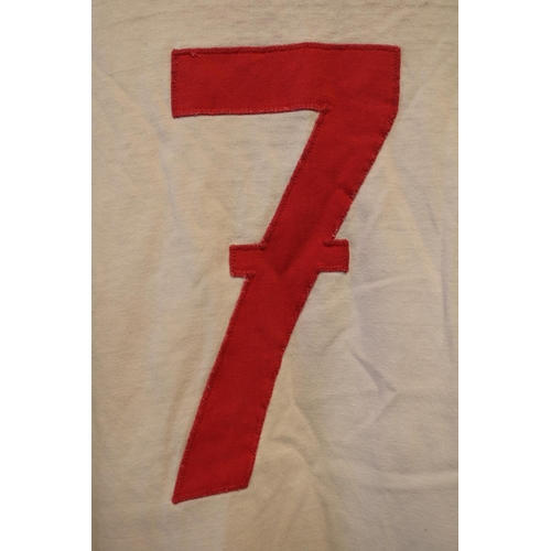 57 - RUDOLF NAFZIGER 1960'S MATCH WORN #7 BAYERN MUNICH JERSEY
A Rudolf Nafziger Game-Used #7 Bayern Muni... 