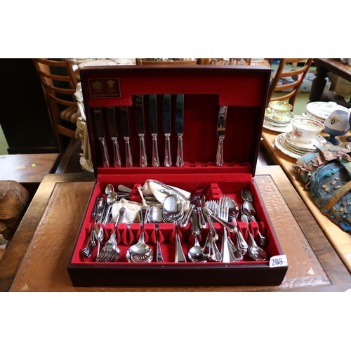 208 - Cased Arthur Price of England Sheffield Silver plate Canteen of Cutlery