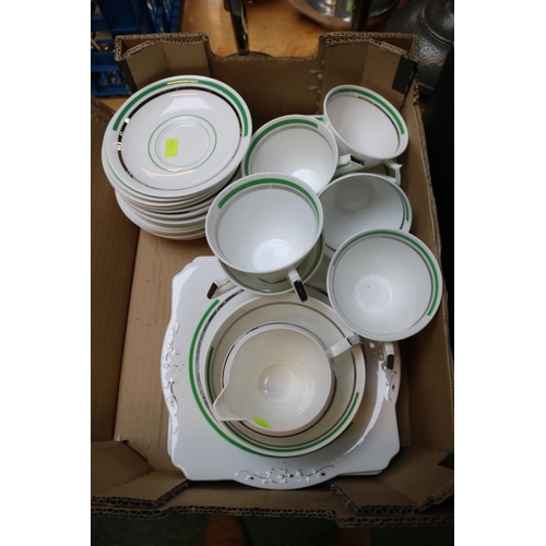 212 - St Michael China of England Art Deco Tea set