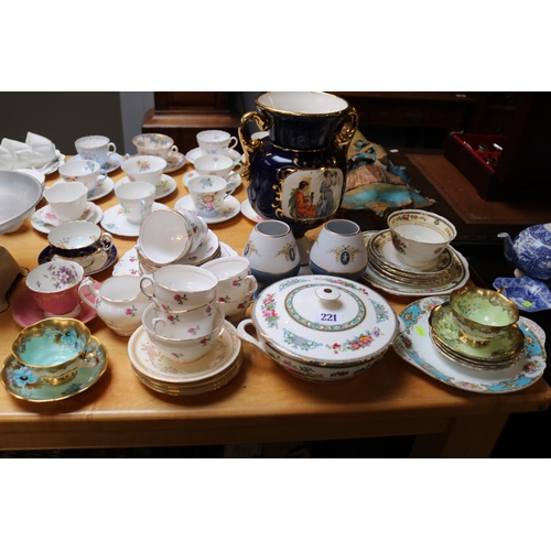 221 - Collection of assorted Ceramics to include Colclough, Royal Albert, C Nelson etc