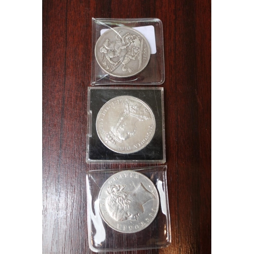 368 - 1847 Silver Crown, 1897 Silver Crown and a 1899 Silver Crown