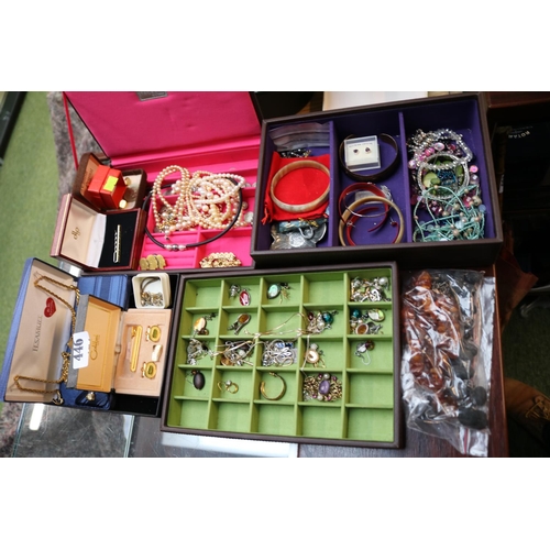 446 - Large collection of assorted Costume jewellery to include Bangles, Necklaces, earrings etc