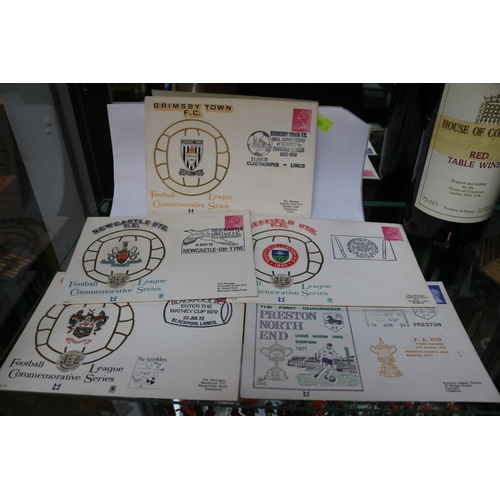 60 - Collection of 5 Football League Commemorative Series First Day Covers to include Blackpool, Preston,... 