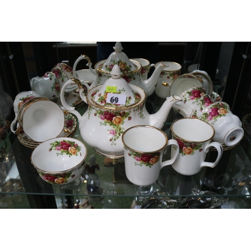 69 - Royal Albert Old Country Roses part Tea service