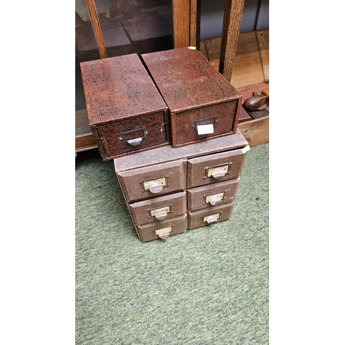 136 - Collection of Vintage Index Drawers