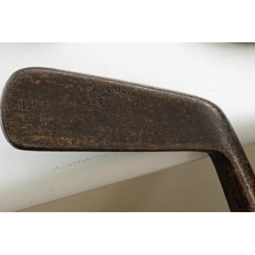 18 - Five Hickory Shafted Irons inc Craigie, Park, Anderson & Gibson. Craigie, Montrose mid iron shaft st... 