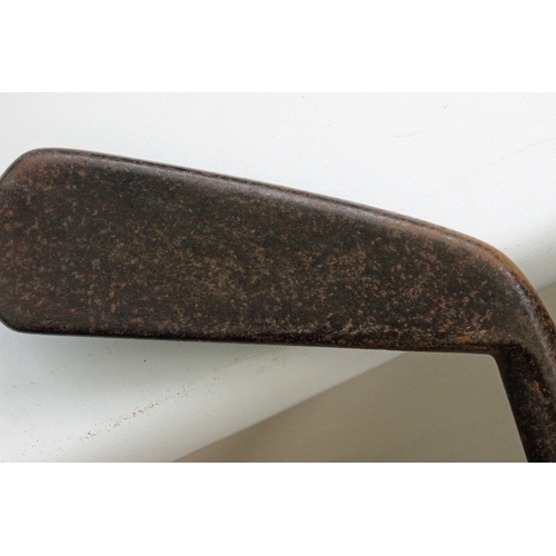 19 - Five Hickory Irons inc Anderson and Millar. C. Millar, Glasgow small headed iron. Anderson, Army & N... 