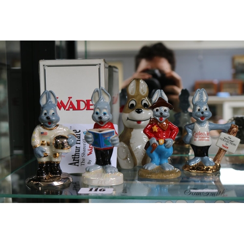 116 - Collection of Wade Arthur Hare Figurines made for C & S Collectables to include The Shareiff, The Ha... 